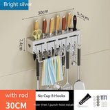 Kitchen Stainless Steel Knife Holder Punch-free