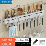 Kitchen Stainless Steel Knife Holder Punch-free