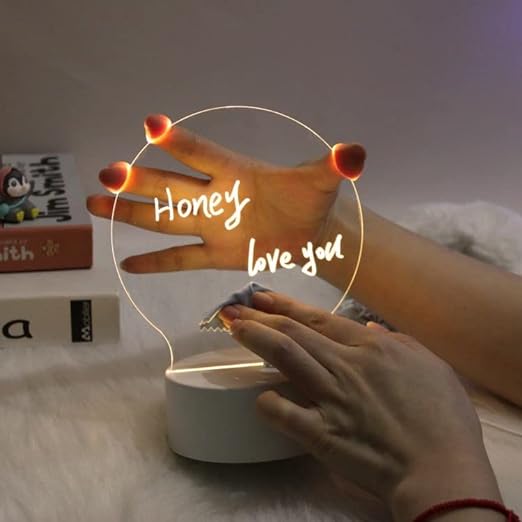 Acrylic Night Light Message Writing Board